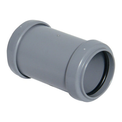 FloPlast Push Fit Waste Coupling 40mm Grey