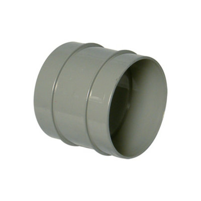 FloPlast Solvent Weld Soil Double Socket Grey