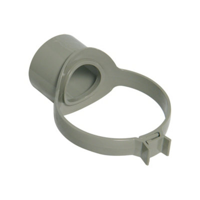 FloPlast Solvent Weld Soil Strap Boss Grey SS319