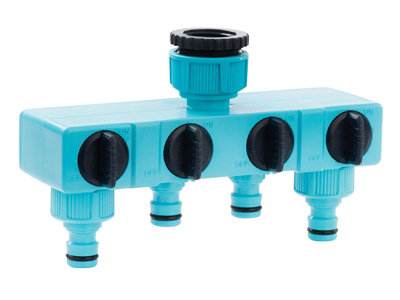 Flopro Four Way Tap Connector for Versatile Watering Solutions
