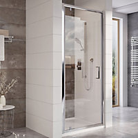 Flora Chrome Pivot Shower Door - (W)800mm