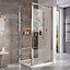 Flora Chrome Pivot Shower Door - (W)800mm