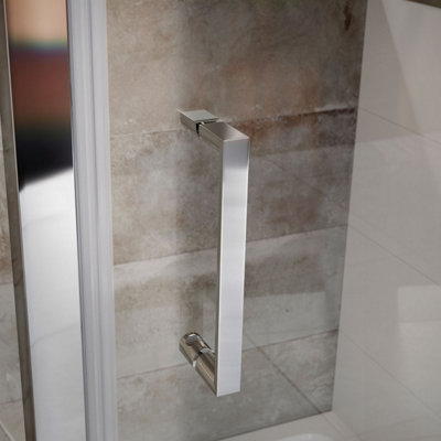 Flora Chrome Pivot Shower Door - (W)800mm - 5