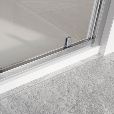 Flora Chrome Pivot Shower Door - (W)800mm - 6