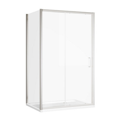 Flora Chrome Shower Enclosure Side Panel - (W)700mm