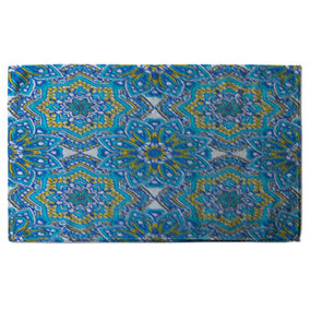 Floral and geometric embellished tiles (Kitchen Towel) / Default Title