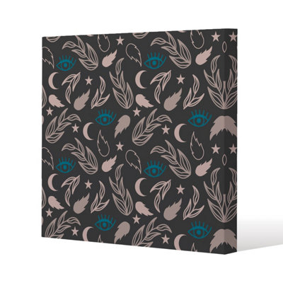 Floral magic Eyes (Canvas Print) / 101 x 101 x 4cm