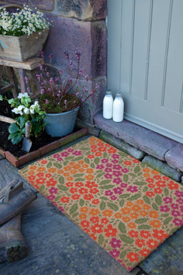 Floral Pattern Doormat (90 x 60cm)
