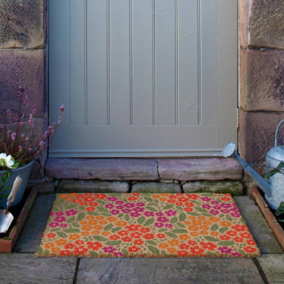 Floral Pattern Doormat (90 x 60cm)