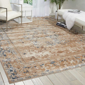 Floral Traditional Luxurious Rug for Dining Room-66 X 231cm (Runner)