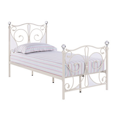 Florence 3.0 Single Metal Bed White