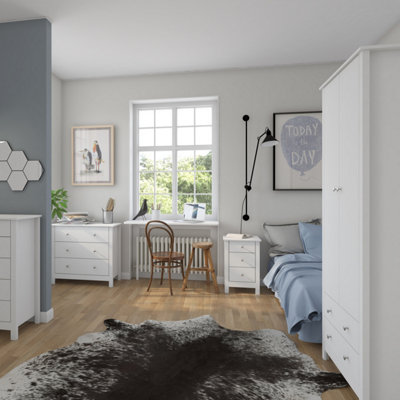 Florence 3 drawer chest in White