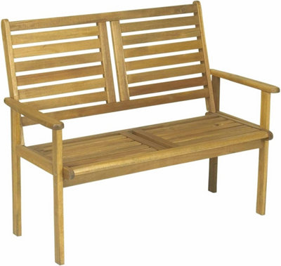 Florence Acacia Hardwood 2 Seater Bench