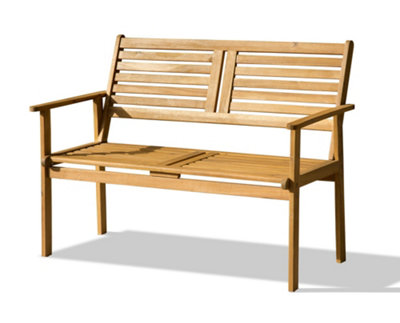 Florence Acacia Hardwood 2 Seater Bench - 8