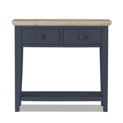 Florence Console Table with 2 Drawers - Navy Blue