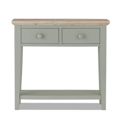 Florence Console Table with 2 Drawers - Sage Green