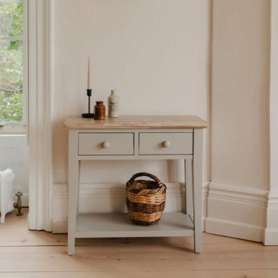 Florence Console Table with 2 Drawers - Truffle