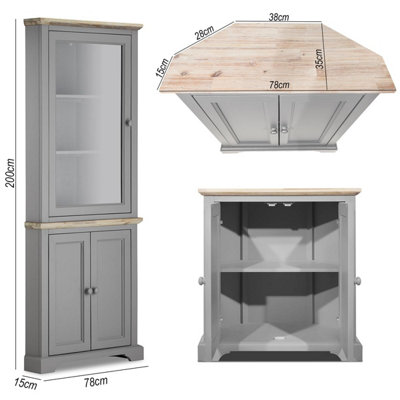 grey corner dresser Renaissance Chalk Finish Paint - Dove Grey