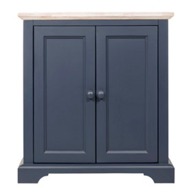 Florence Corner Sideboard with Cupboard - Navy Blue