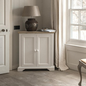 Florence Corner Sideboard with Cupboard - White