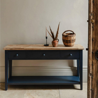 Florence Large Console Table - Navy Blue