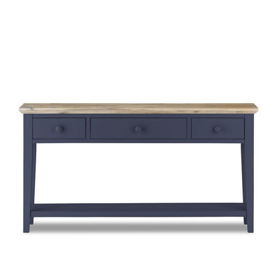 Florence Large Console Table - Navy Blue