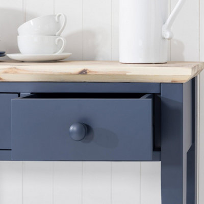 Florence Large Console Table - Navy Blue