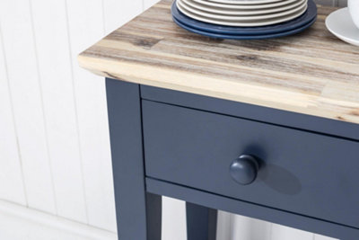 Florence Large Console Table - Navy Blue
