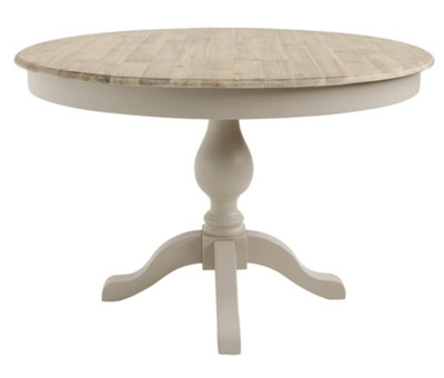 Florence Large Truffle Pedestal Round Dining Table 120cm