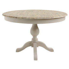 Florence Large Truffle Pedestal Round Dining Table 120cm