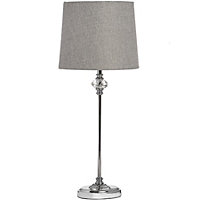 Florence Luxury Chrome Table Lamp