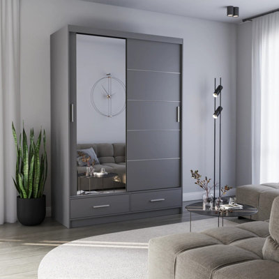 Florence Multi Purpose Wardrobe Storage Unit with Hanging Rail and ...