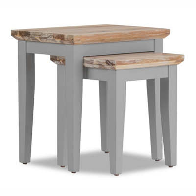 Florence Nest of 2 Side Tables/Lamp Tables- Dove Grey