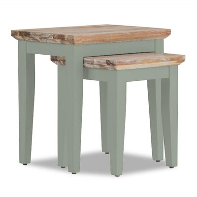 Florence Nest of 2 Side Tables/Lamp Tables- Sage Green