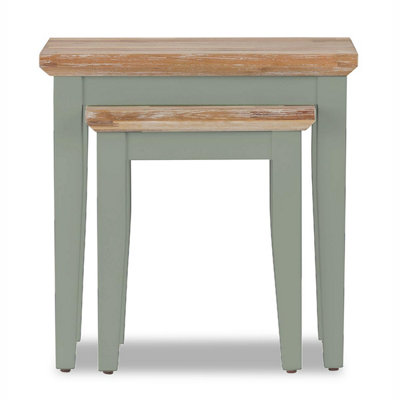 Florence Nest of 2 Side Tables/Lamp Tables- Sage Green