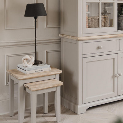 Florence Nest of 2 Side Tables/Lamp Tables- Truffle