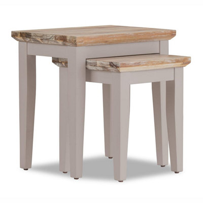 Florence Nest of 2 Side Tables/Lamp Tables- Truffle