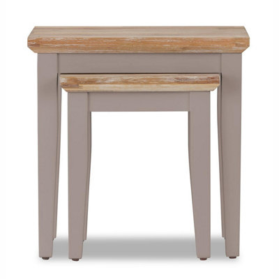 Florence Nest of 2 Side Tables/Lamp Tables- Truffle