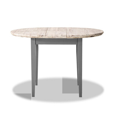 Florence Round Extendable Kitchen Dining Table in Dove Grey