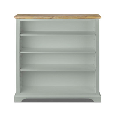 Florence Sage Green Bookcase with Adjustable Shelves, Fully Assembled Bookshelf