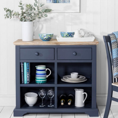 Florence Sideboard with 2 Drawers and Removable Storage Baskets - Navy Blue
