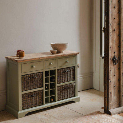 Florence Sideboard with Wine Rack, Drawers and Storage