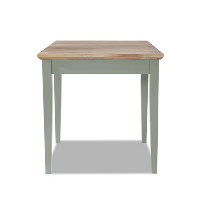 Florence Square Extendable Kitchen Dining Table in Sage Green