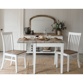 Florence Square Extendable Kitchen Dining Table in White