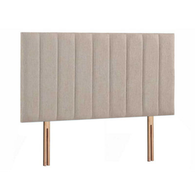 Florence Strutted Upholstered Headboard 5FT King Naples Cream DIY