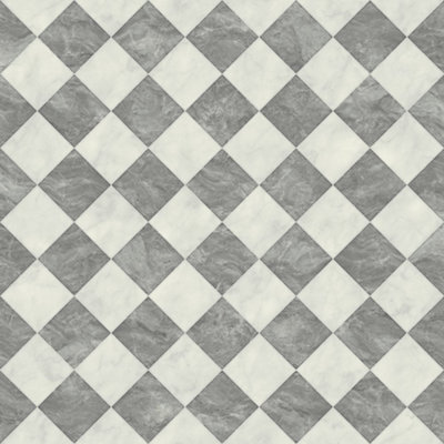 Florence Tile Vinyl by Remland (Grey Tile, 1m x 2m)