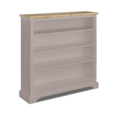 Florence Truffle Bookcase with Adjustable Shelves, Fully Assembled Bookshelf