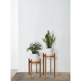 Floret Handmade Solid Wood Plant Stand  (65 cm)