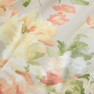 Florette Easy Care Floral Print Natural Duvet Cover Set