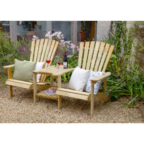 Florida Wooden Garden Furniture Love Seat